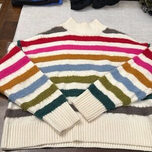 Girls size large colorful striped Gap Kids sweater